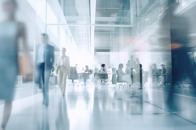 Salle des gens d'affaires floue Générer Ai