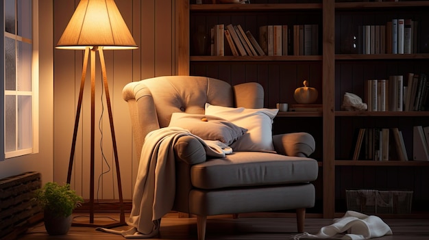 salle de lecture avec des chaises confortables