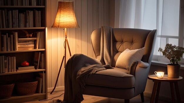 salle de lecture avec des chaises confortables