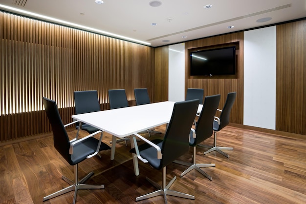 Salle de réunion d'affaires dans un bureau moderne