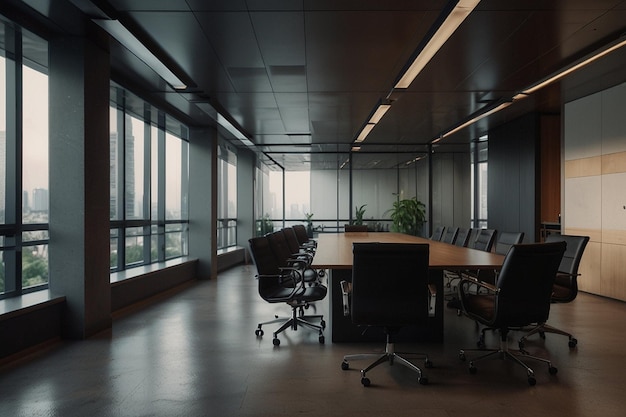 Salle de réunion d'affaires et de travail dans un immeuble de bureaux