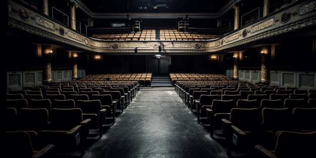 Salle de théâtre vide