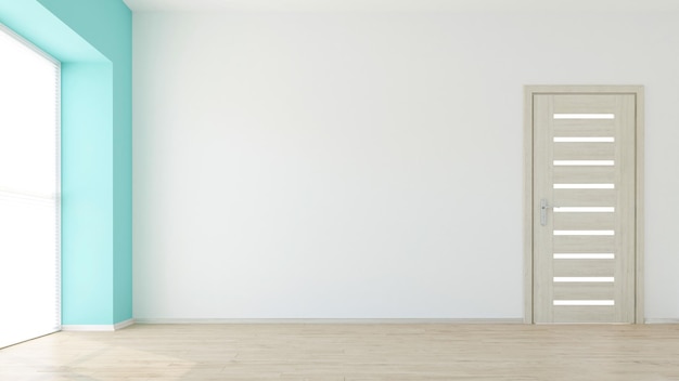 Salle vide contemporaine 3D