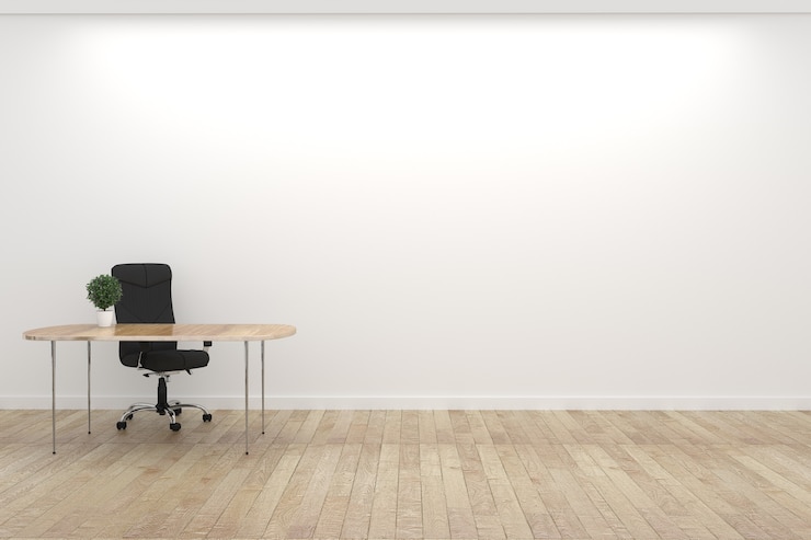 Photo salle vide intérieur de la salle des affaires. rendu 3d