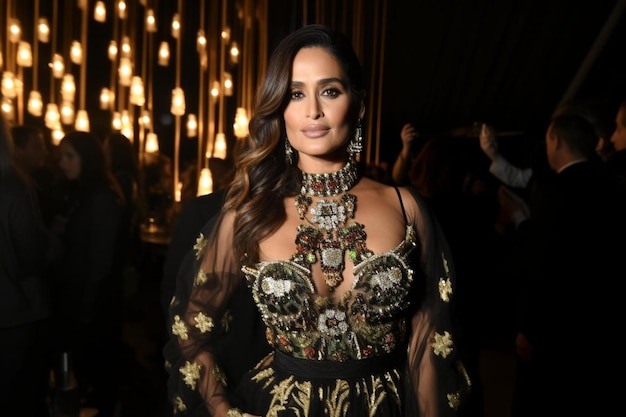 Photo salma hayek pinault au gala du film d'art lacma présenté par gucci tenu au lacma à los angeles