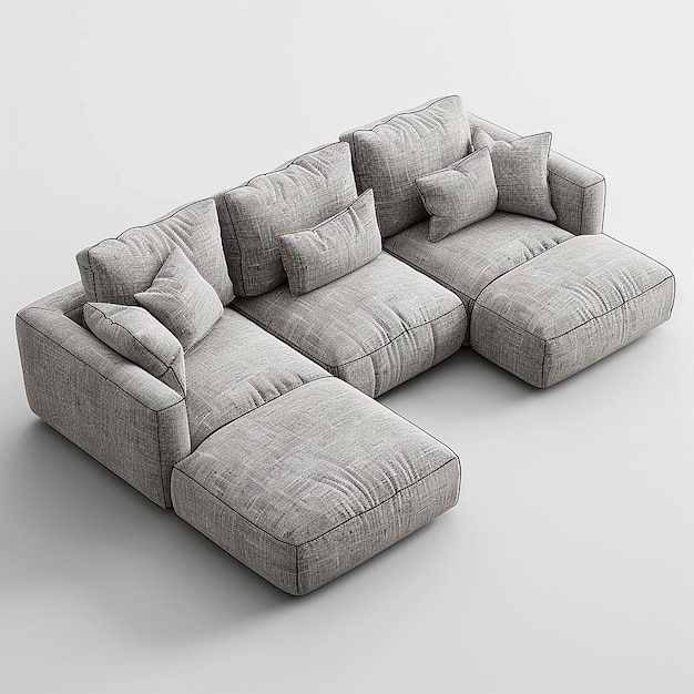 un salon d'apparence moderne avec un canapé et une chaise