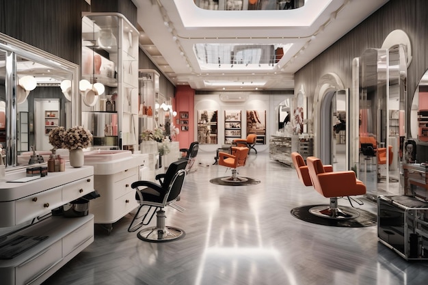 Salon de beauté et coiffure modernes