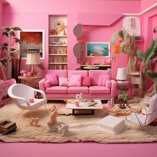 Le salon chic de Barbie Un espace glamour pour un jeu sans fin