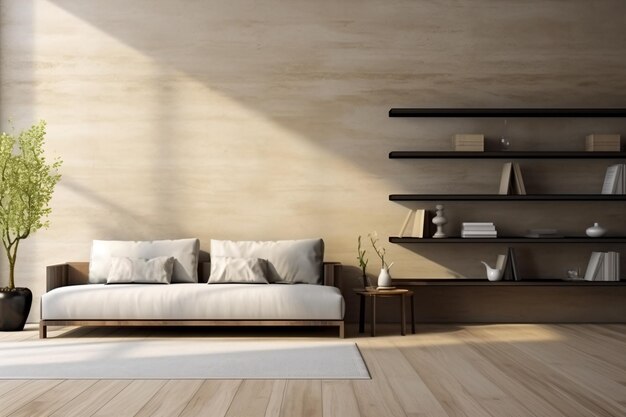 salon moderne avec canapé