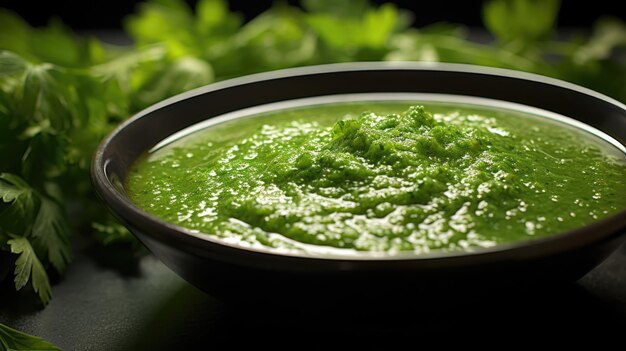La salsa verde est un type de sauce verte épicée de la cuisine mexicaine.