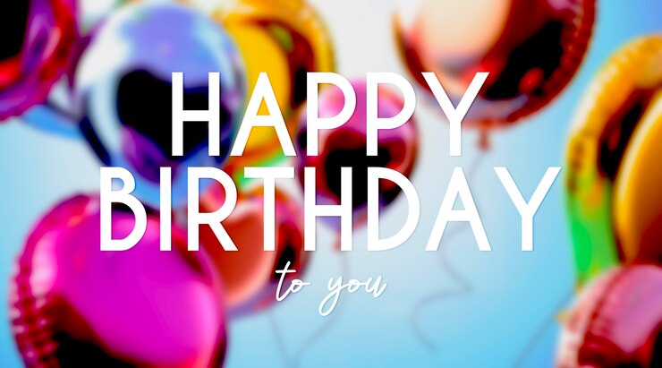 Photo salutation de joyeux anniversaire