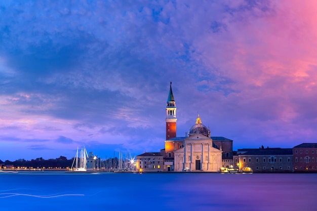 San Giorgio di Maggiore au lever du soleil Venise Italie