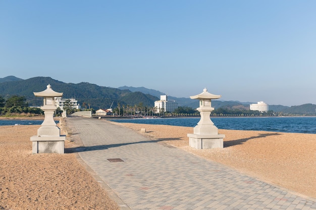Sanctuaire d'Aoshima et plage de mer