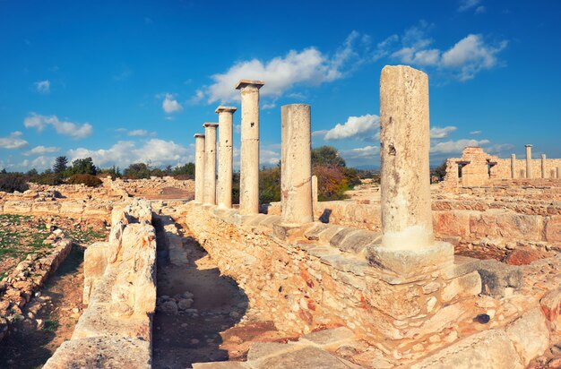 Photo le sanctuaire d'apollo hyllates à chypre, en grèce