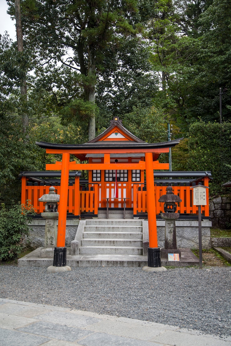 Photo sanctuaire fushimi inari à kyoto, japon