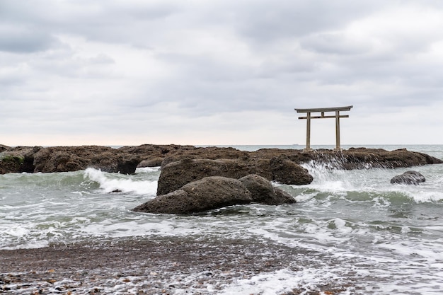 Sanctuaire d'Oarai isozaki au Japon