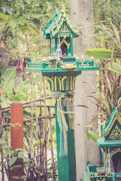 Photo sanctuaire vert dans le jardin