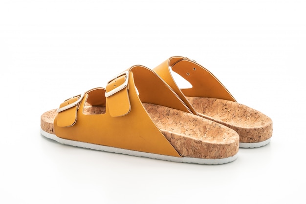 sandales en cuir pour hommes et femmes (unisexe)