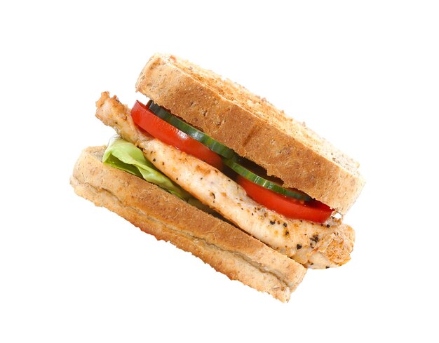 Sandwich au bacon et aux légumes