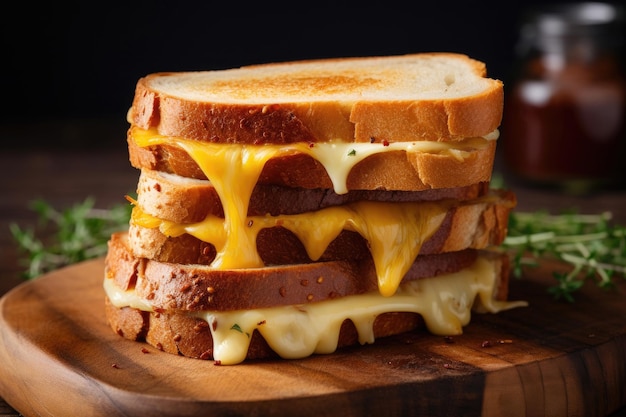 Sandwich au beurre et fromage