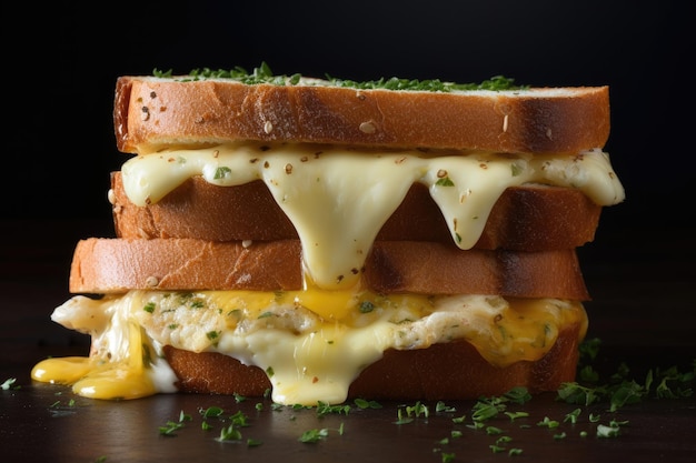 Sandwich au beurre et fromage