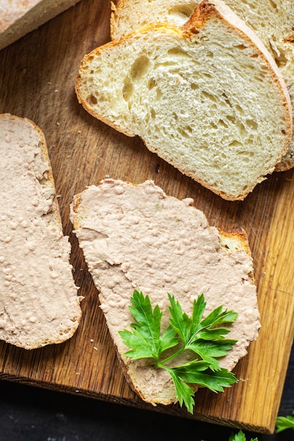 Photo sandwich au houmous tahini pois chiches haricots en pâté