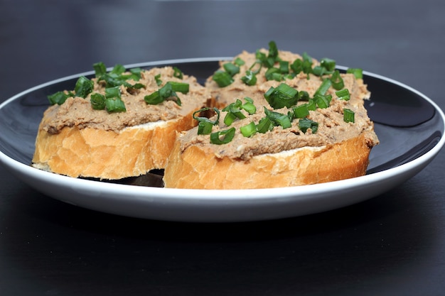 Sandwich au pâté de foie