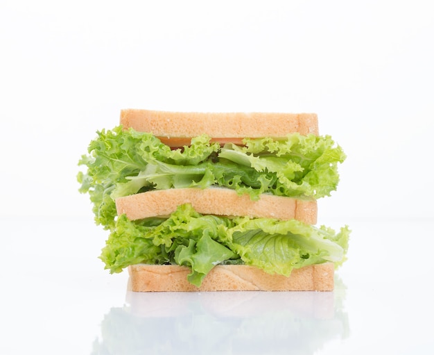 Sandwich sur fond blanc