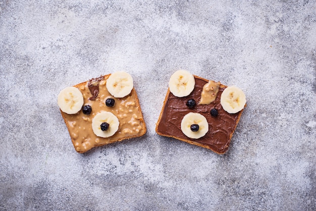 Sandwiches en forme d&#39;ours