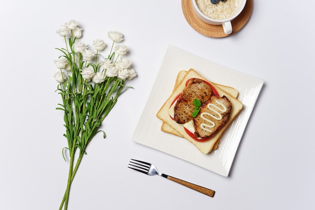 Sandwichs pour le petit déjeuner