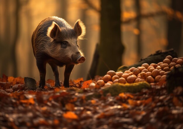 Le sanglier aussi appelé porc sauvage