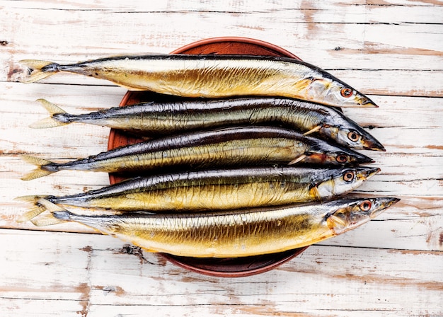 Sanma fumé ou saury du Pacifique