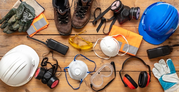 Santé et sécurité au travail équipement de protection individuelle pour l'industrie et le chantier