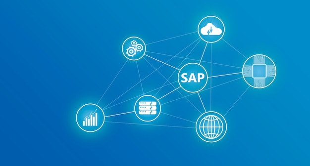 SAP et icônes sur écran virtuel