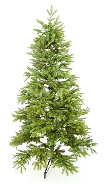 Sapin artificiel isolé sur blanc