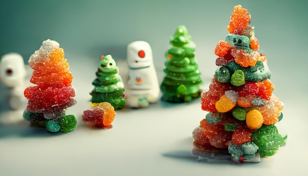 Sapin et décorations de Noël Gummies
