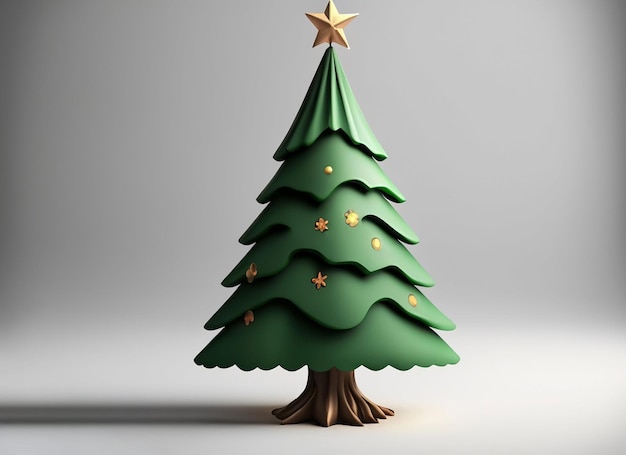 Sapin de Noël 3D avec lumières