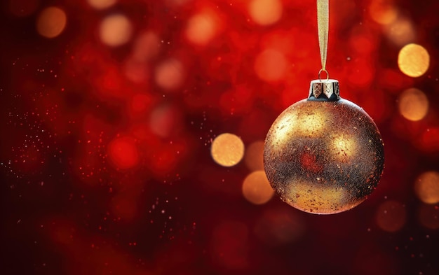 Sapin de Noël avec boules de décoration concept de vacances et festivités IA générative