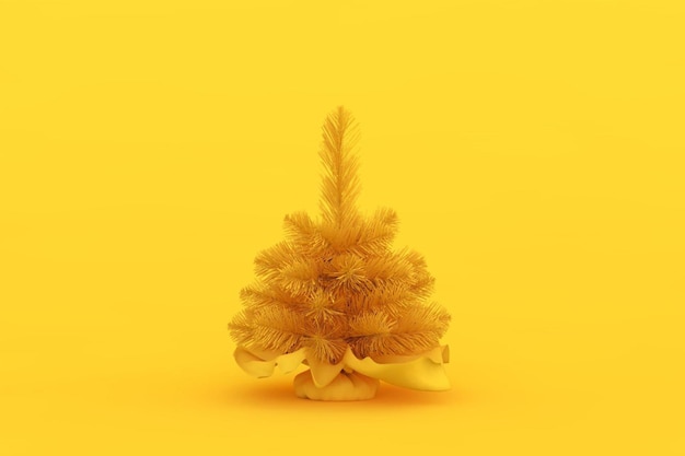 Sapin de Noël jaune