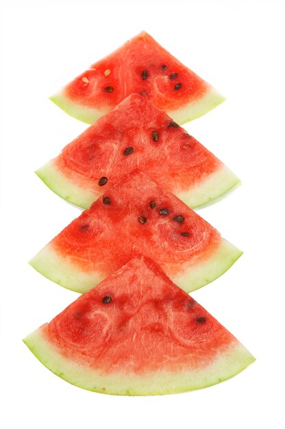 Un sapin de segments de melon d'eau. Noël