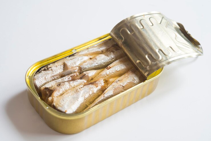 Photo sardines en conserve à l'huile d'olive