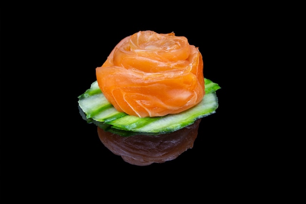 Photo sashimi au saumon