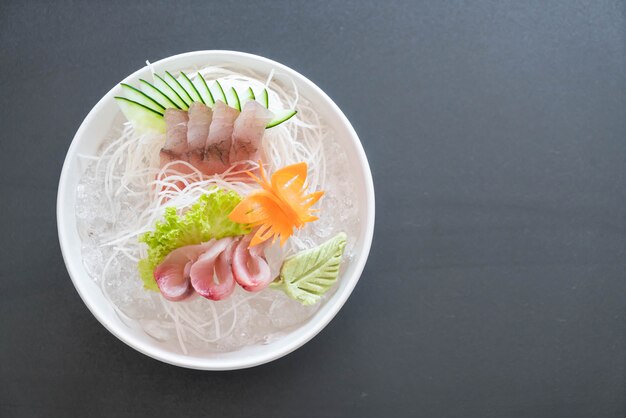 sashimi de thon à nageoires jaunes