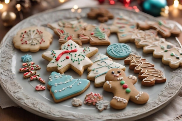 Satisfaites vos goûts sucrés avec une variété de biscuits de Noël des biscuits à sucre classiques