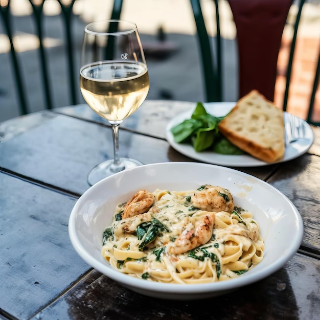 Sauce fettucine à la crème blanche aux crevettes