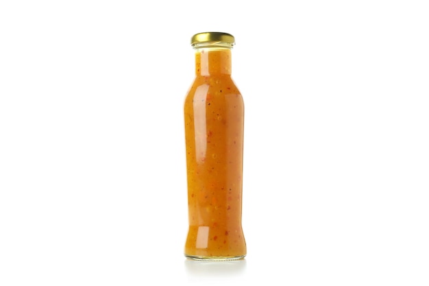 Sauce miel moutarde isolé sur fond blanc