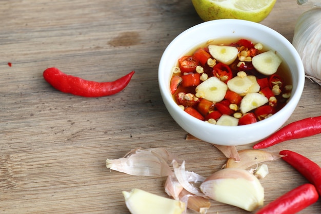 Photo sauce de poisson chili