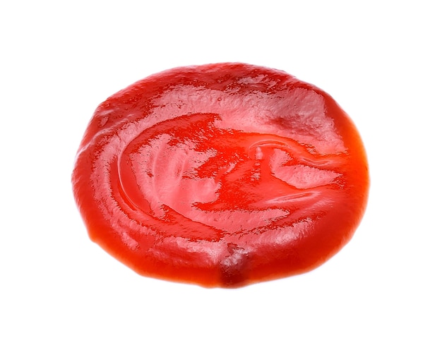 Sauce tomate isolé sur fond blanc