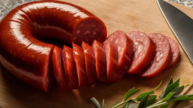 Saucisse coupée