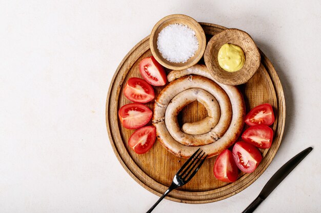 Saucisse d'escargot en spirale traditionnelle